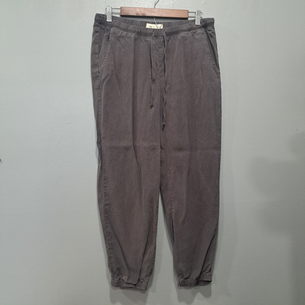 Anthropologie Cloth & Stone Tencel Lyocell Joggers Charcoal Grey Drawstring Pant